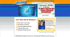Desktop Screenshot of fitnessgiftcards.com